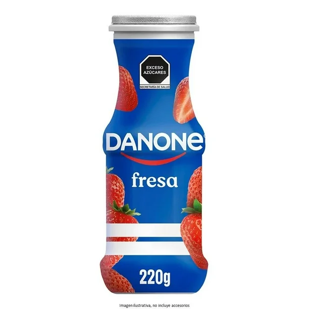 Yogurt danone bebible de fresa, 220 gr, pieza