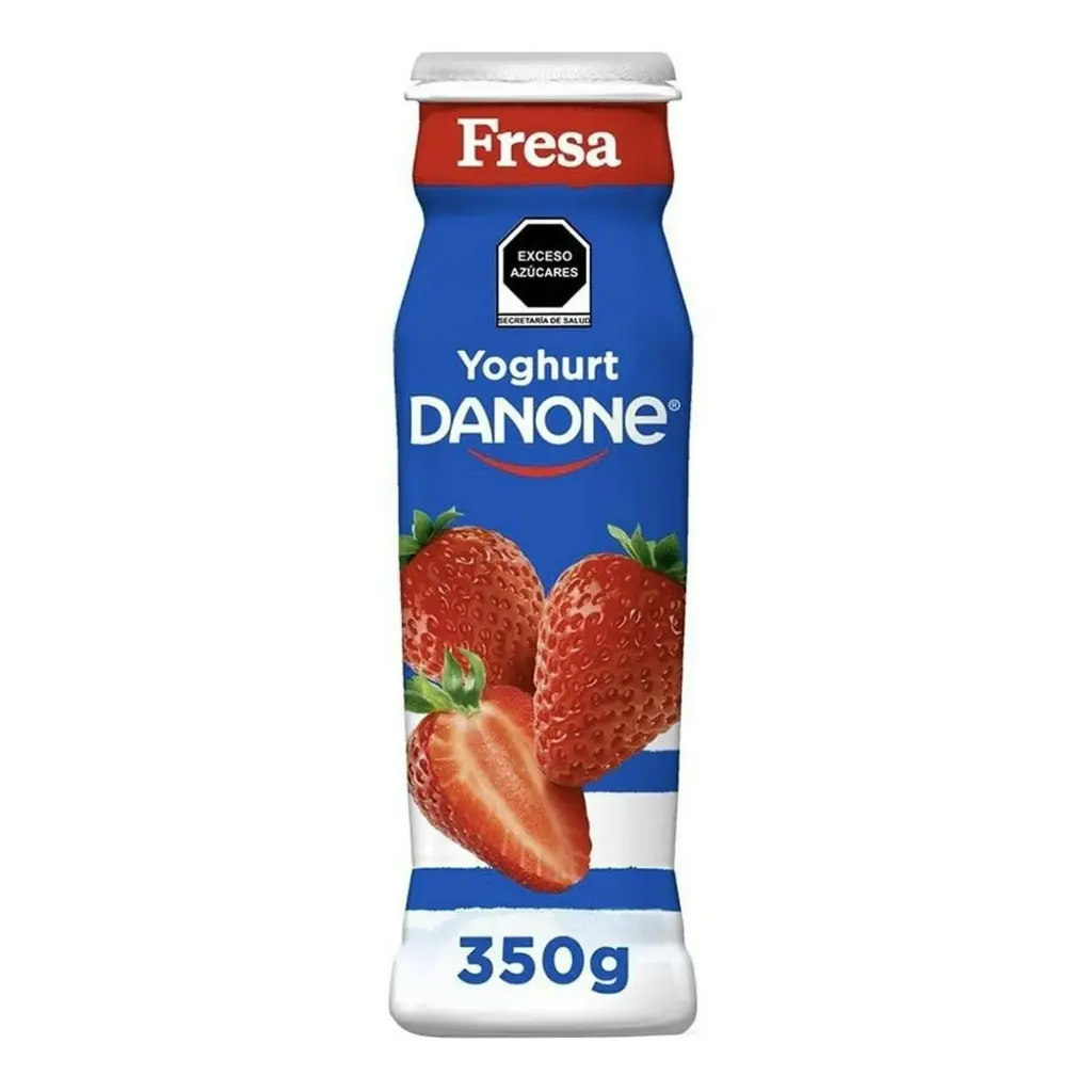 Yogurt danone de fresa, 350 gr, pieza