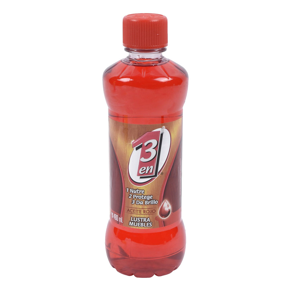 Aceite lustrador rojo, 480 ml, pieza