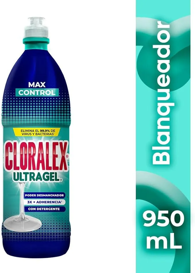 Cloro gel 950 ml, cloralex, litro