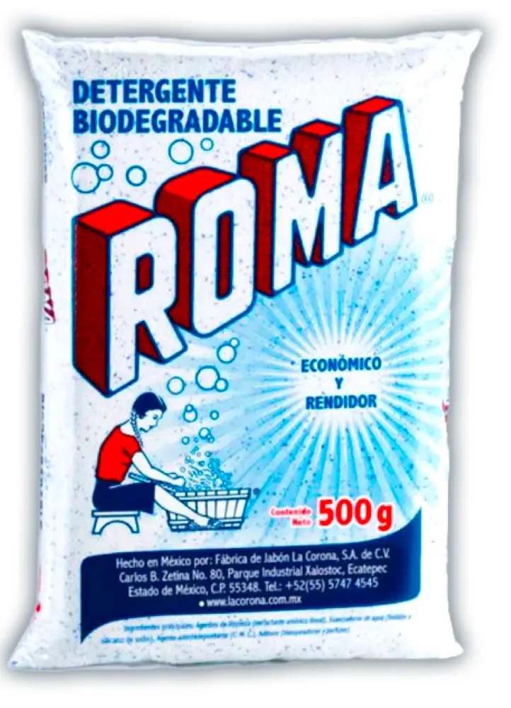 Detergente, roma, 500gr pieza