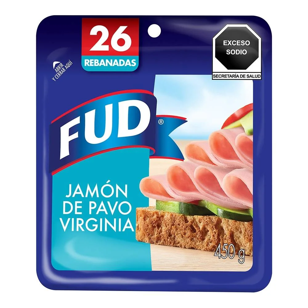 Jamón de pavo virginia, fud, kilo