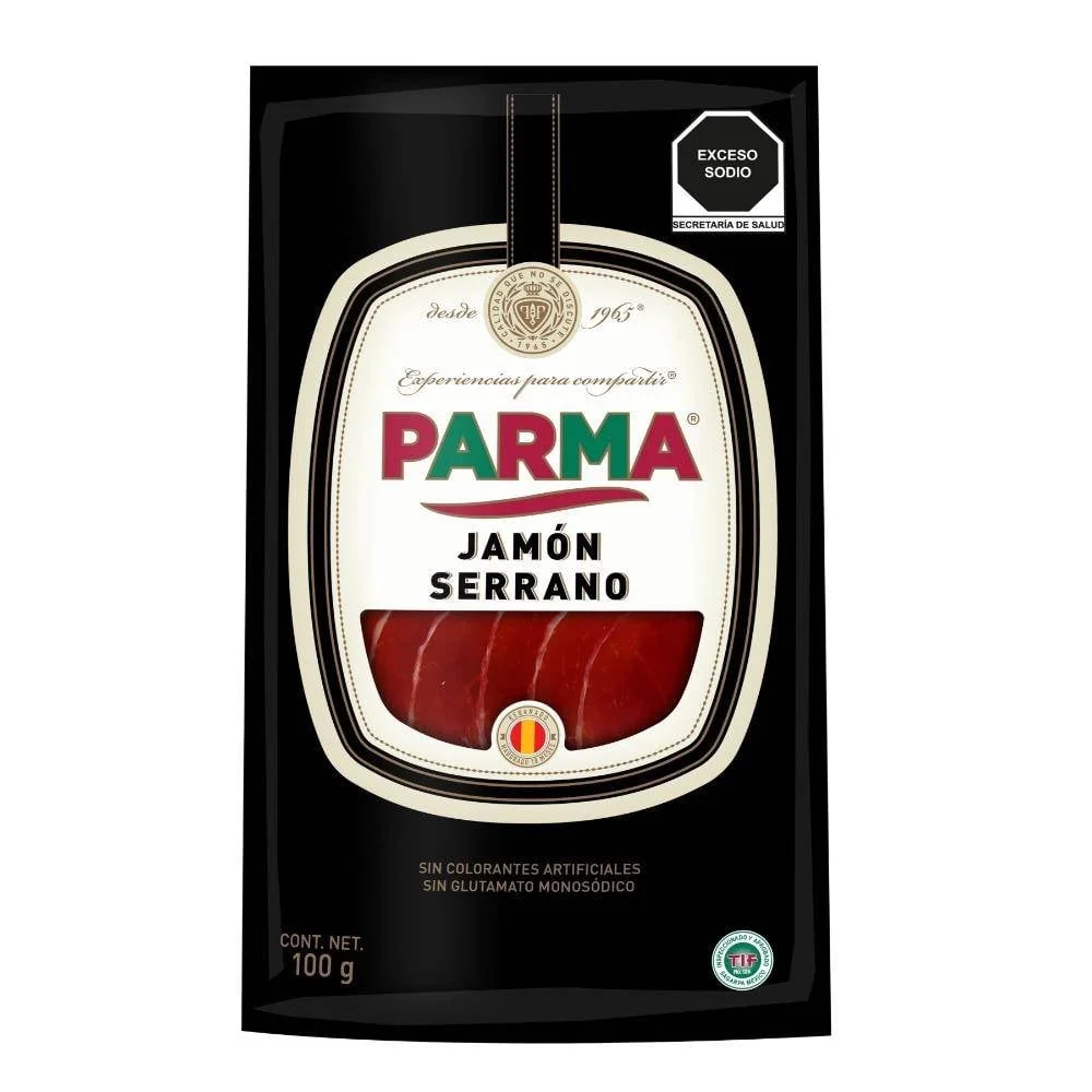 Jamón serrano de 100g, parma, pieza