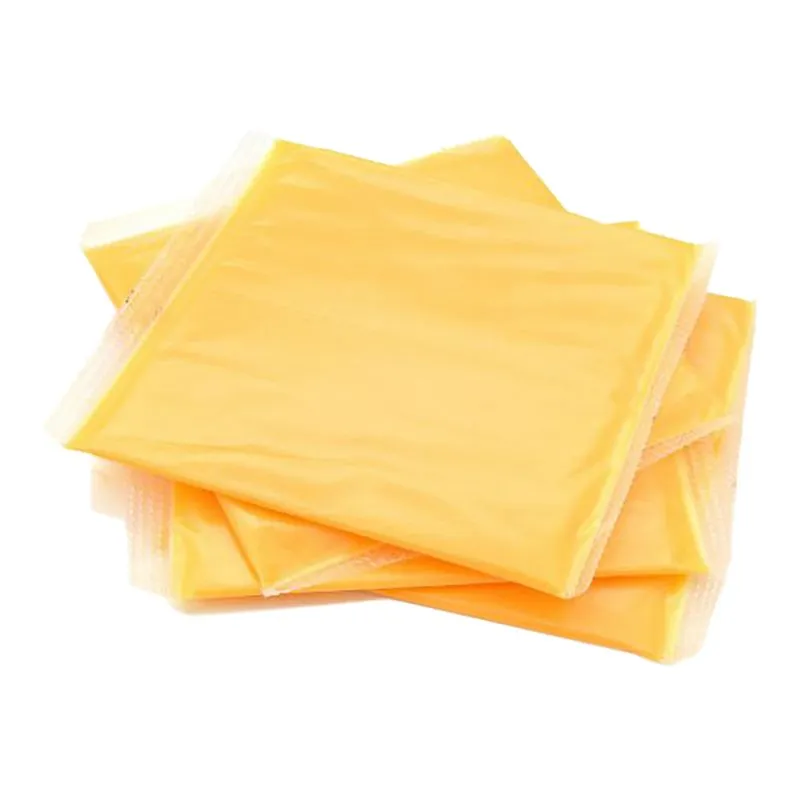 Queso amarillo tipo americano en rebanadas, kilo