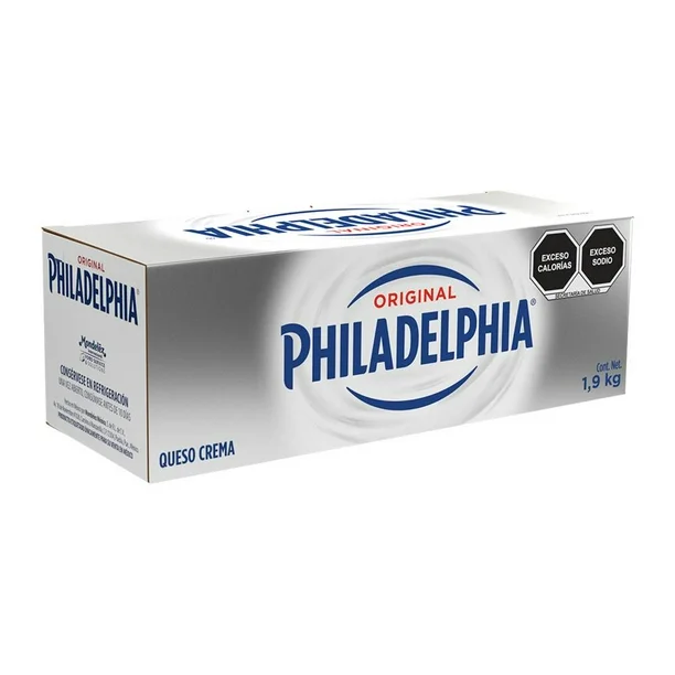 [1396] Queso crema en barra 1.9 kl, philadelphia, pieza
