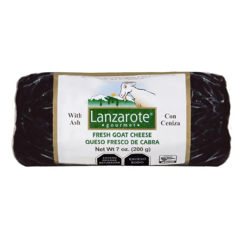 Queso de cabra ceniza 200gr, lanzarote, pieza