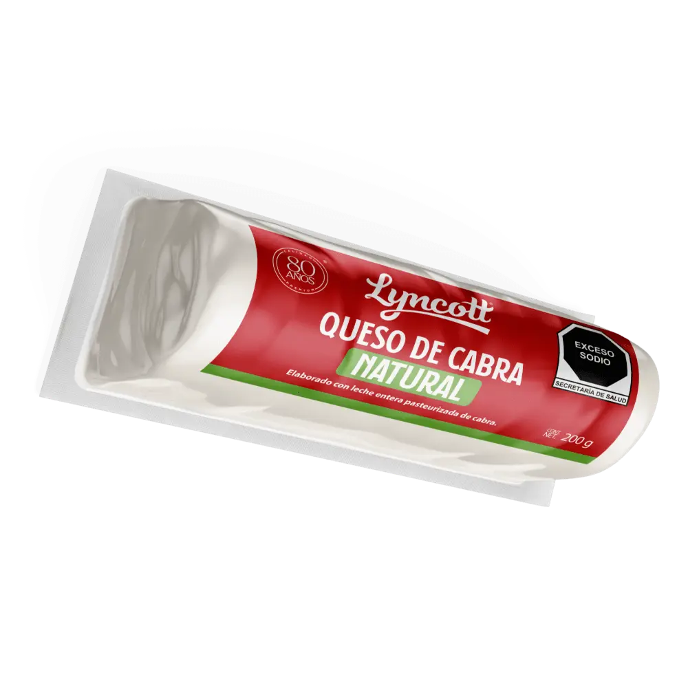 Queso de cabra natural 200g, lyncott, pieza