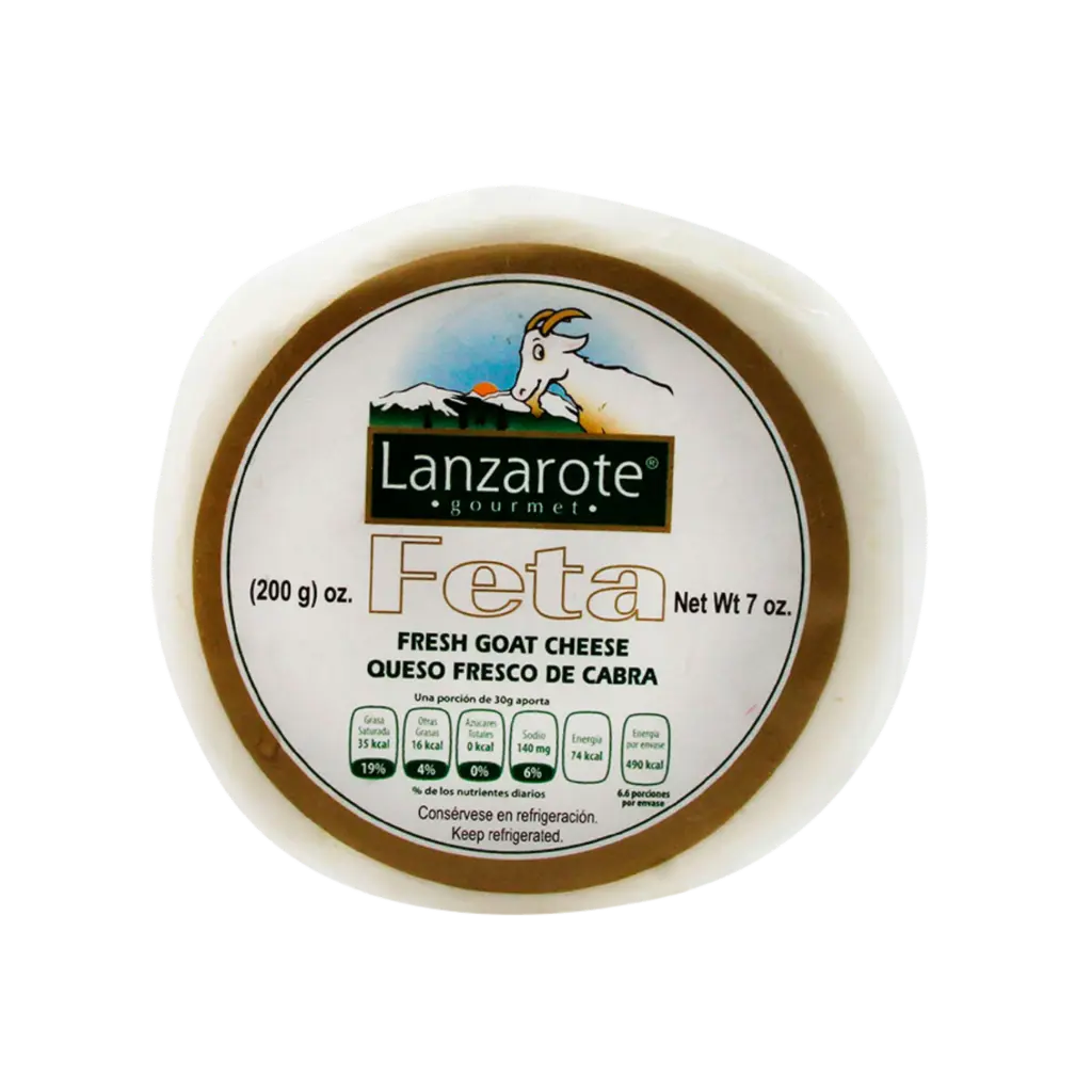 Queso feta 200gr, lanzarote, pieza