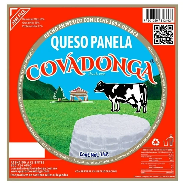 [1423] Queso panela, covadonga, kilo