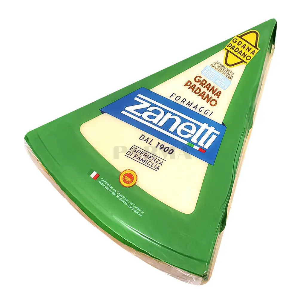 Queso parmesano grana padano, zenetti, kilo