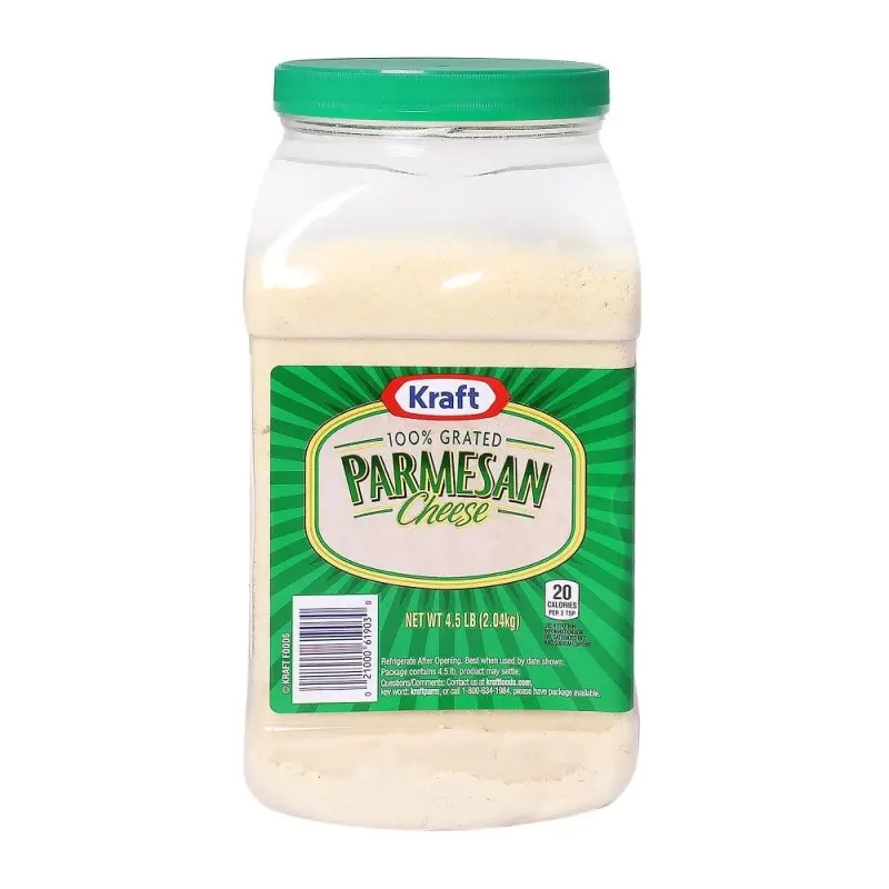 Queso parmesano 2.04 kg, kraft, bote