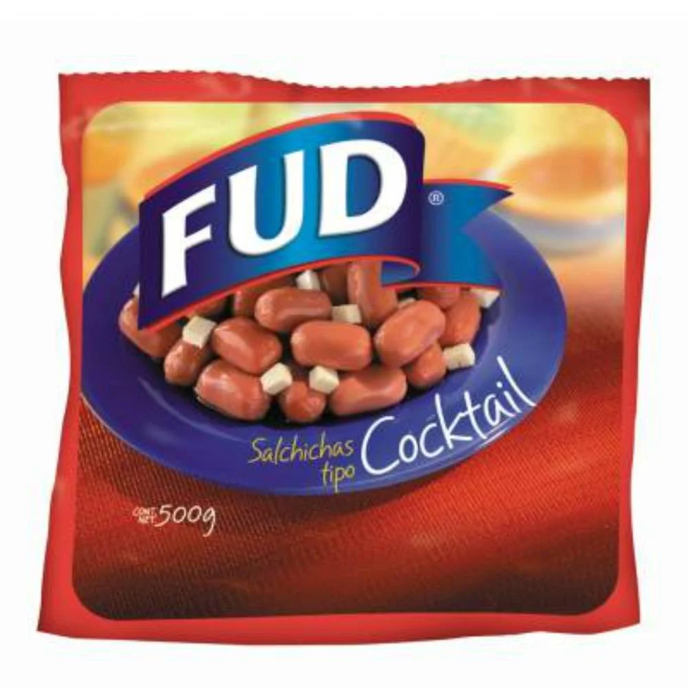 [1445] Salchicha cocteleras 500 g, Fud, paquete