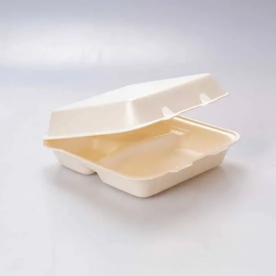 Contenedor biodegradable 7x7 con division, 50 piezas, paquete