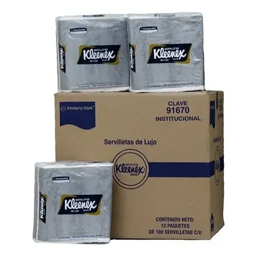 [1563] Servilleta de lujo kleenex, 12 unidades,caja
