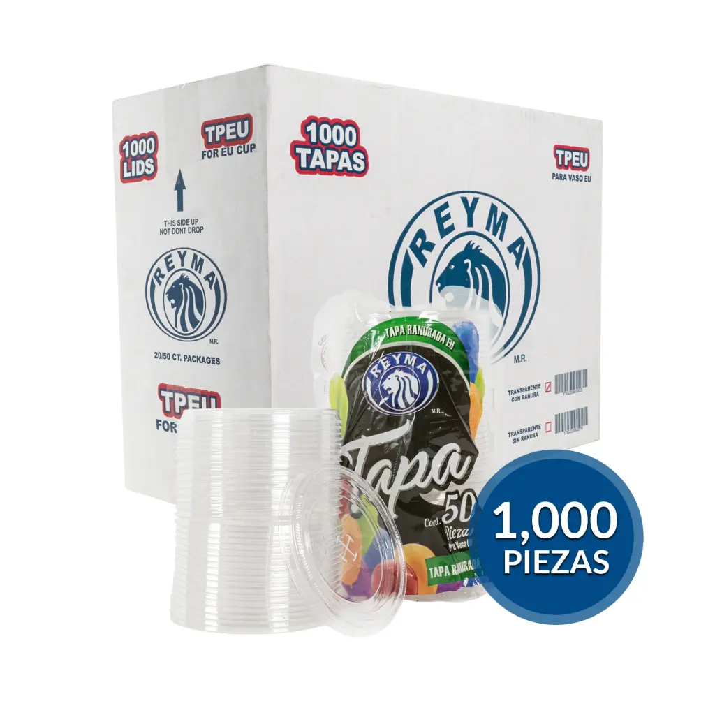 Tapa plastica #16 con 20 paq, reyma, caja