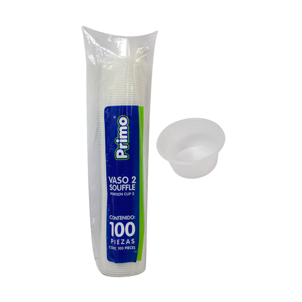 [1602] Vaso de 2 onzas, 100 piezas, paquete