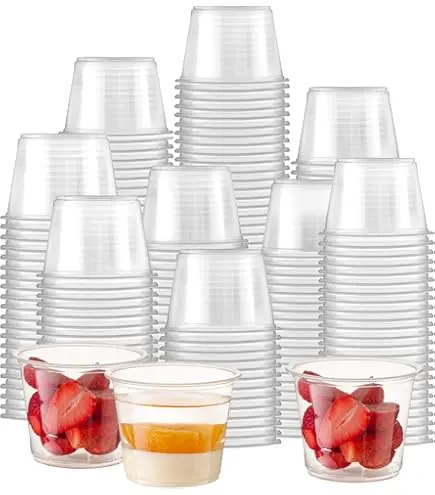 Vaso plastico 4 onzas, 50 piezas, paquete
