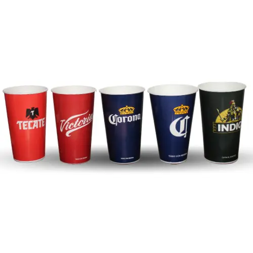 Vaso cervezero de papel, 25 piezas, paquete