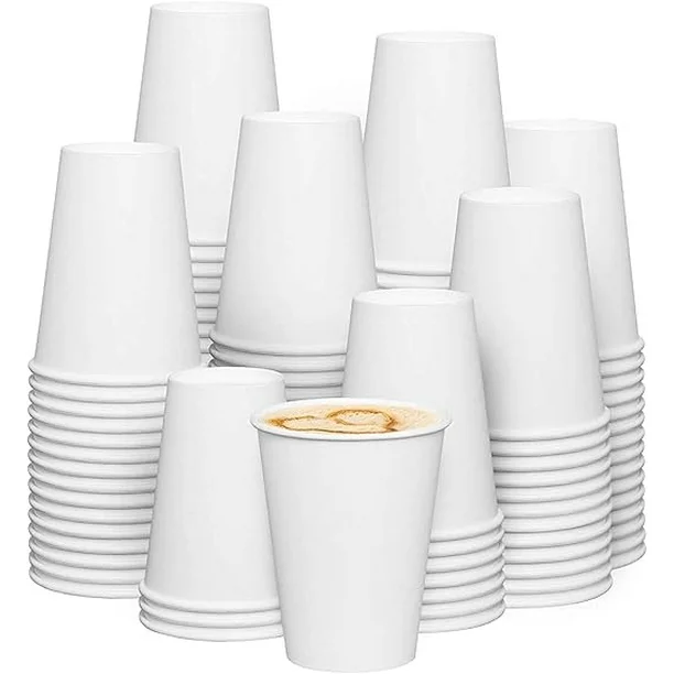 [1608] Vaso de carton para café, 8 onzas, 100 unidades , paquete