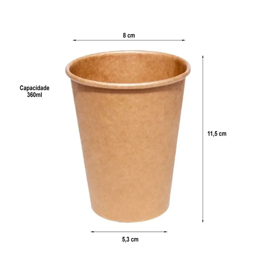 [1610A] Vaso de carton para café.12 onzas, pieza