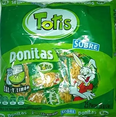 Botana de trigo, totis, 25 piezas