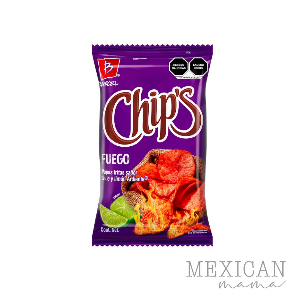 Chips fuego de 57 grs, barcel,pieza