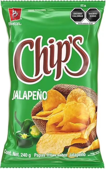 [2007] Chips jalapeños de 42 grs, barcel, pieza