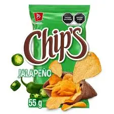 Chips jalapeños de 55 grs, barcel, pieza