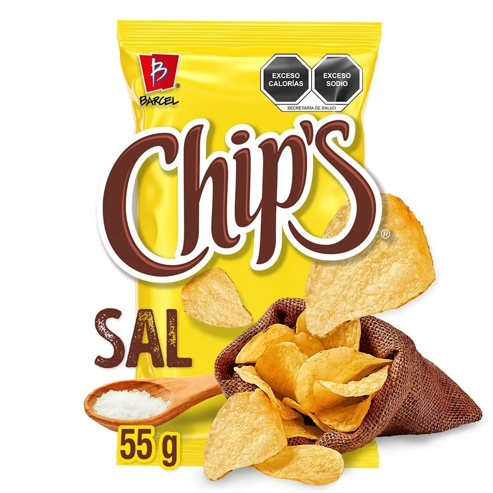Chips sal de 55 grs, barcel, pieza