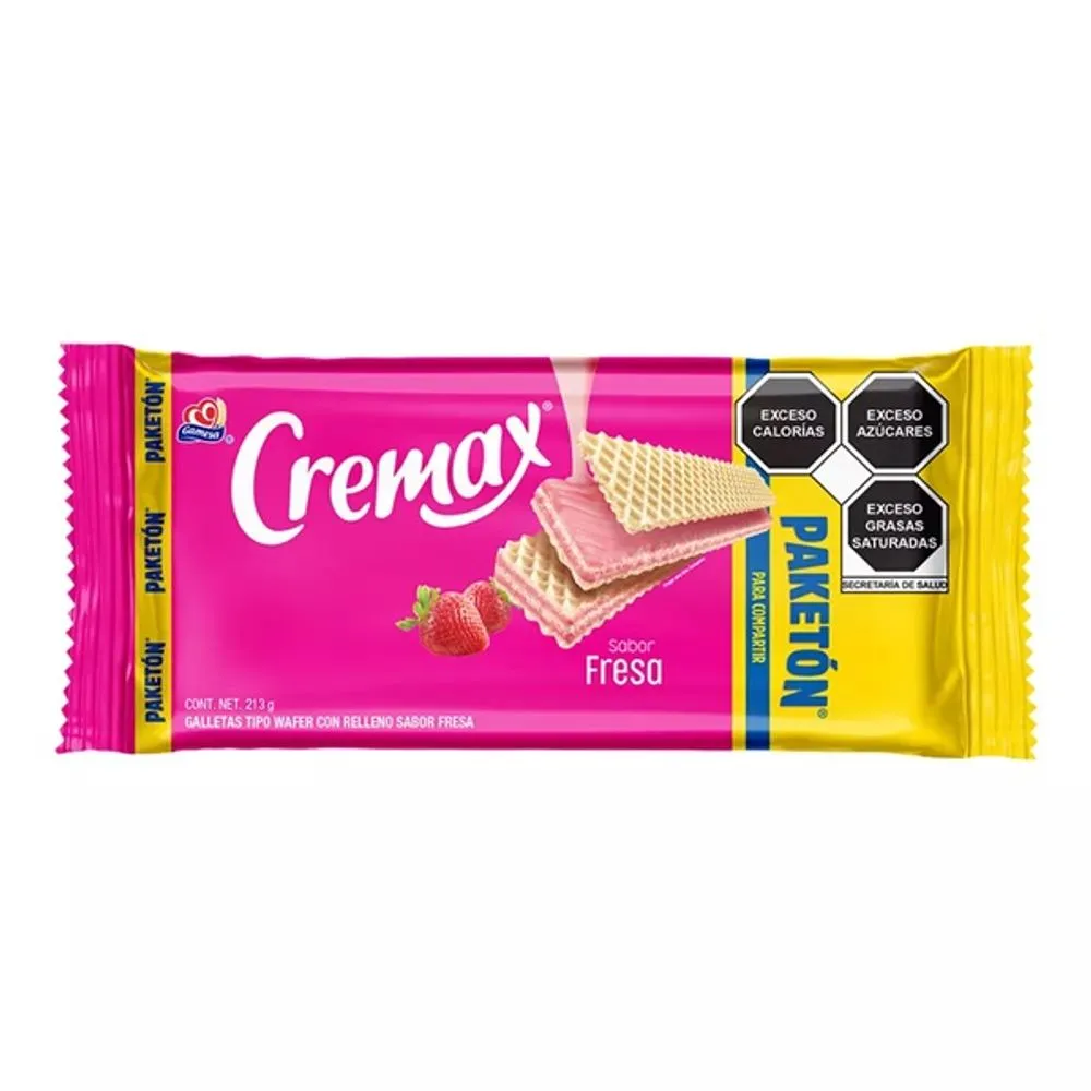 Galleta cremax de fresa, gamesa, 213 gramos