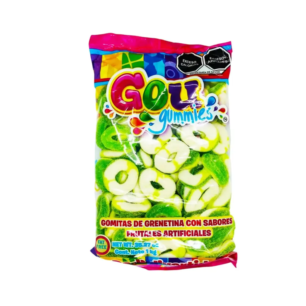 Gomitas aros de manzana, gou, kilo