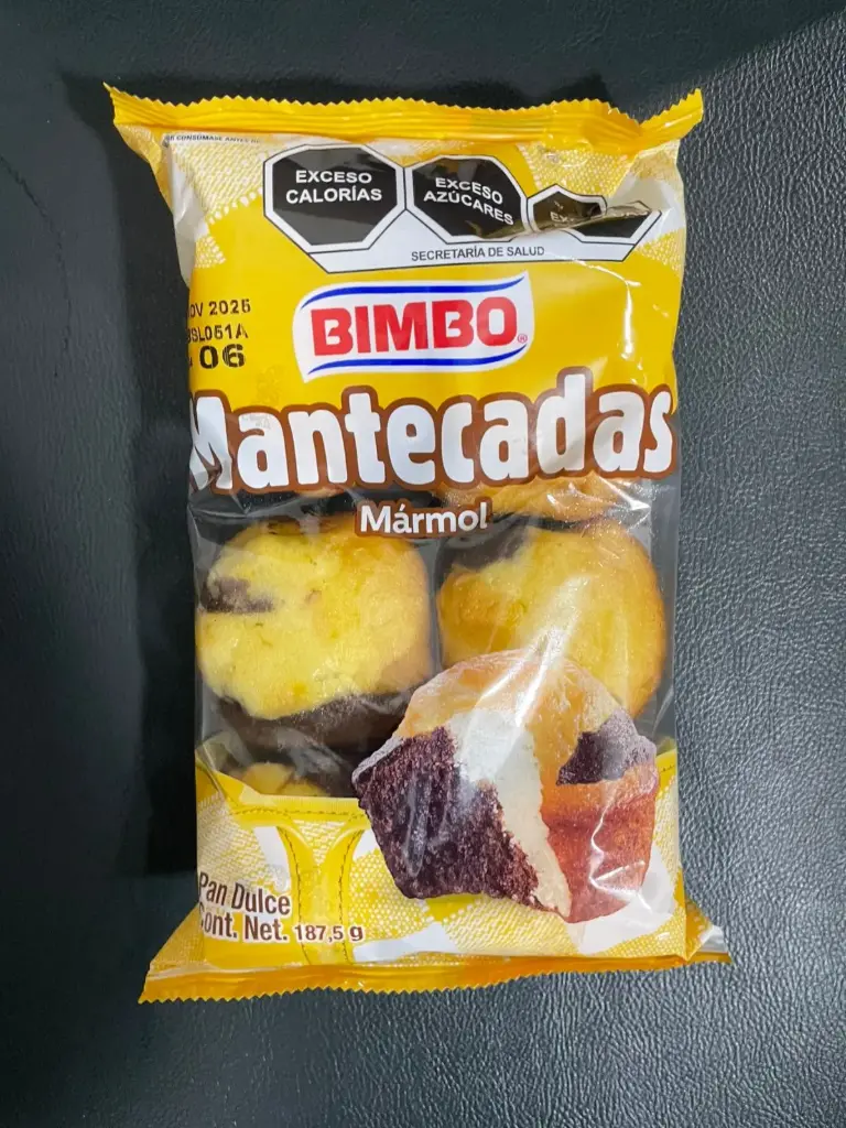 Mantecada marmol 187.5 g, bimbo, pieza