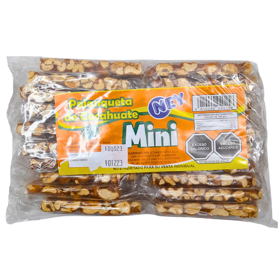 Palanqueta de cacahuate (porciones pequeñas), paquete grande