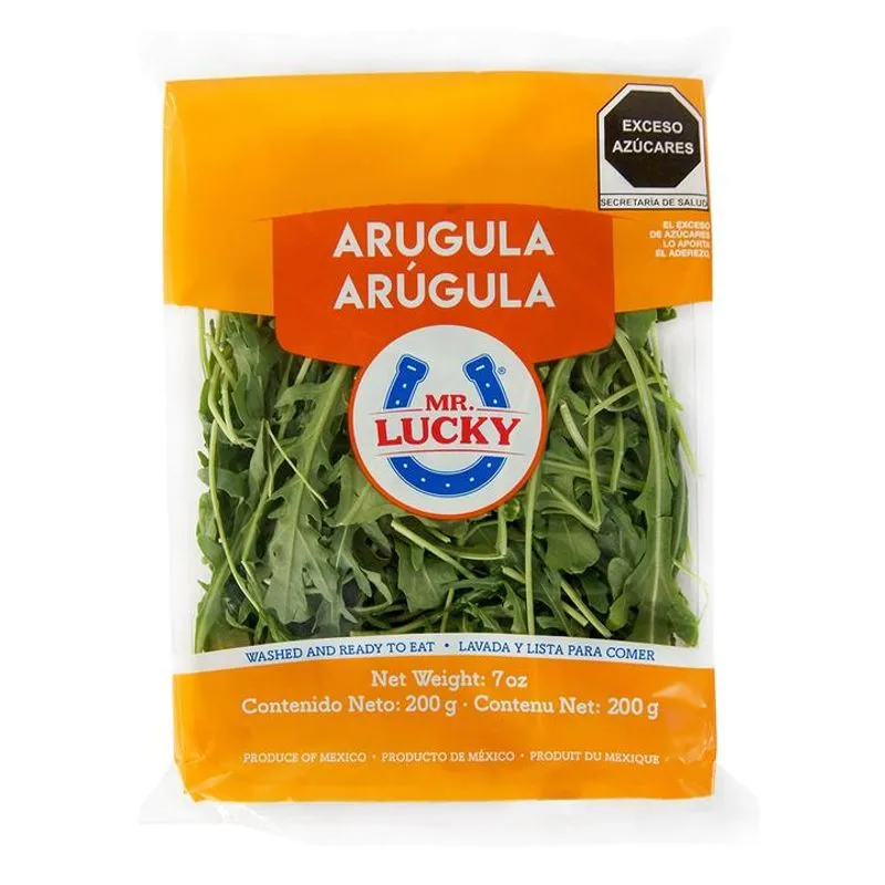 [2153] Arúgula baby paquete, mr. lucky, 200 grs, paquete