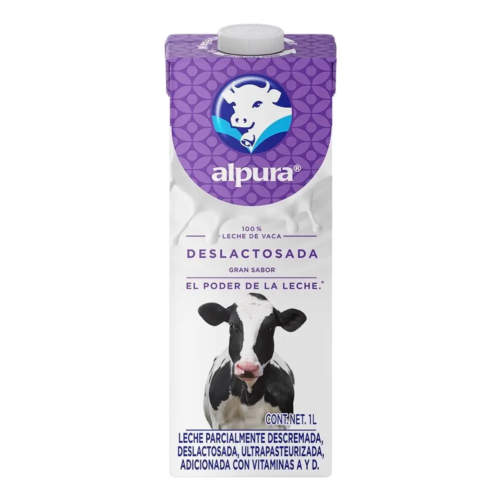 Leche deslactosada alpura, litro