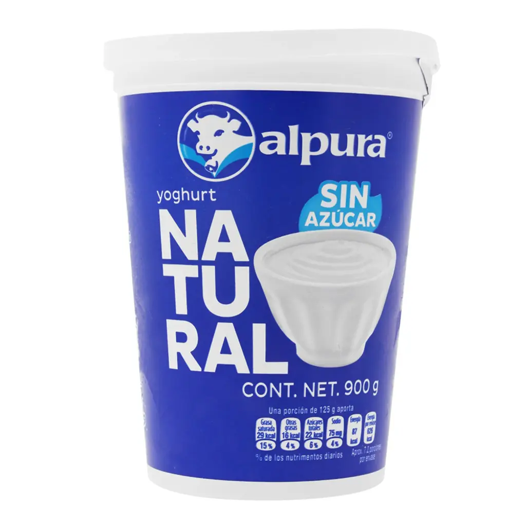 Yogurt natural 900ml, alpura, pieza