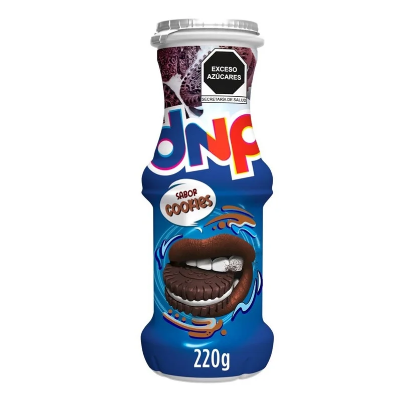 Yogurt bebible galletas con crema 220 gr, danup, pieza