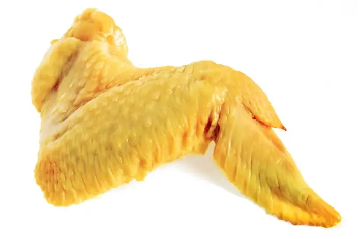 Alas de pollo amarillas limpias sin costilla, kilo