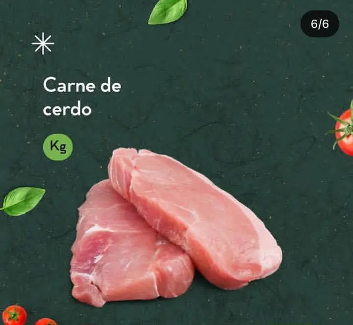 Bistec de cerdo rebanado, kilo