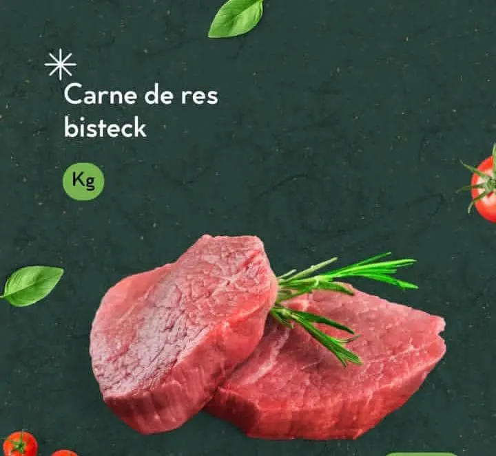 Carne de res bistec fresco, kilo