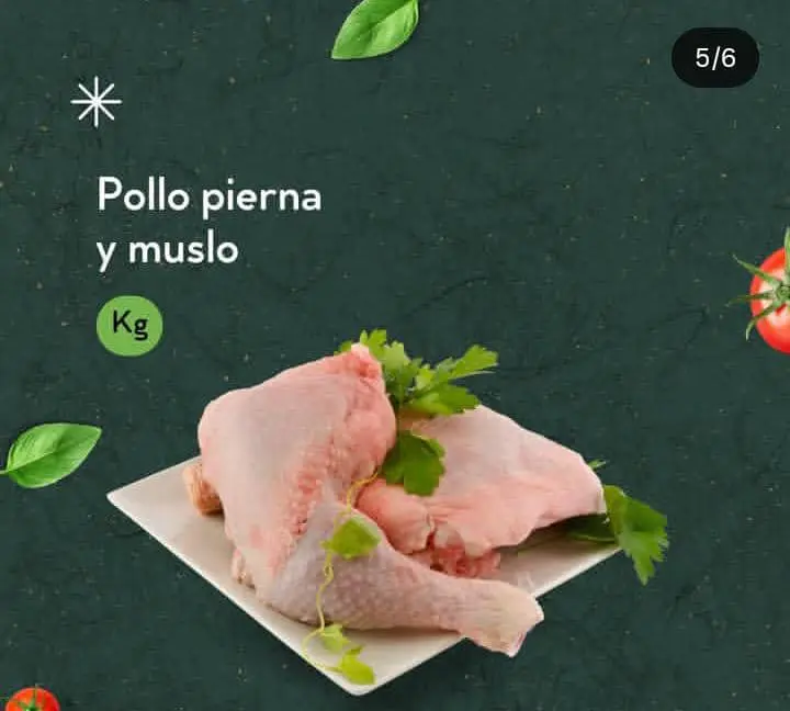 Pierna y muslo de pollo, kilo