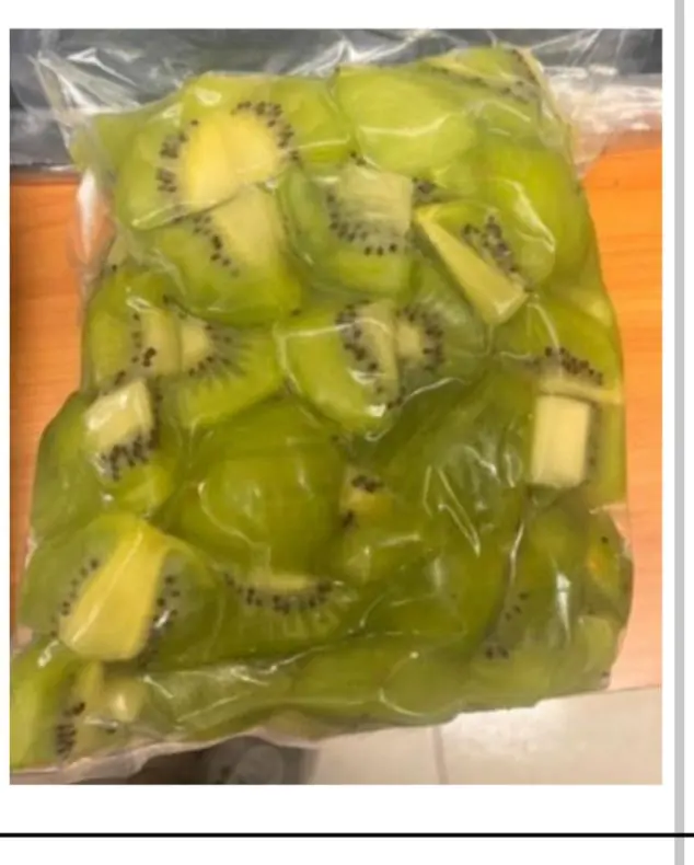 kiwi congelado, kilo