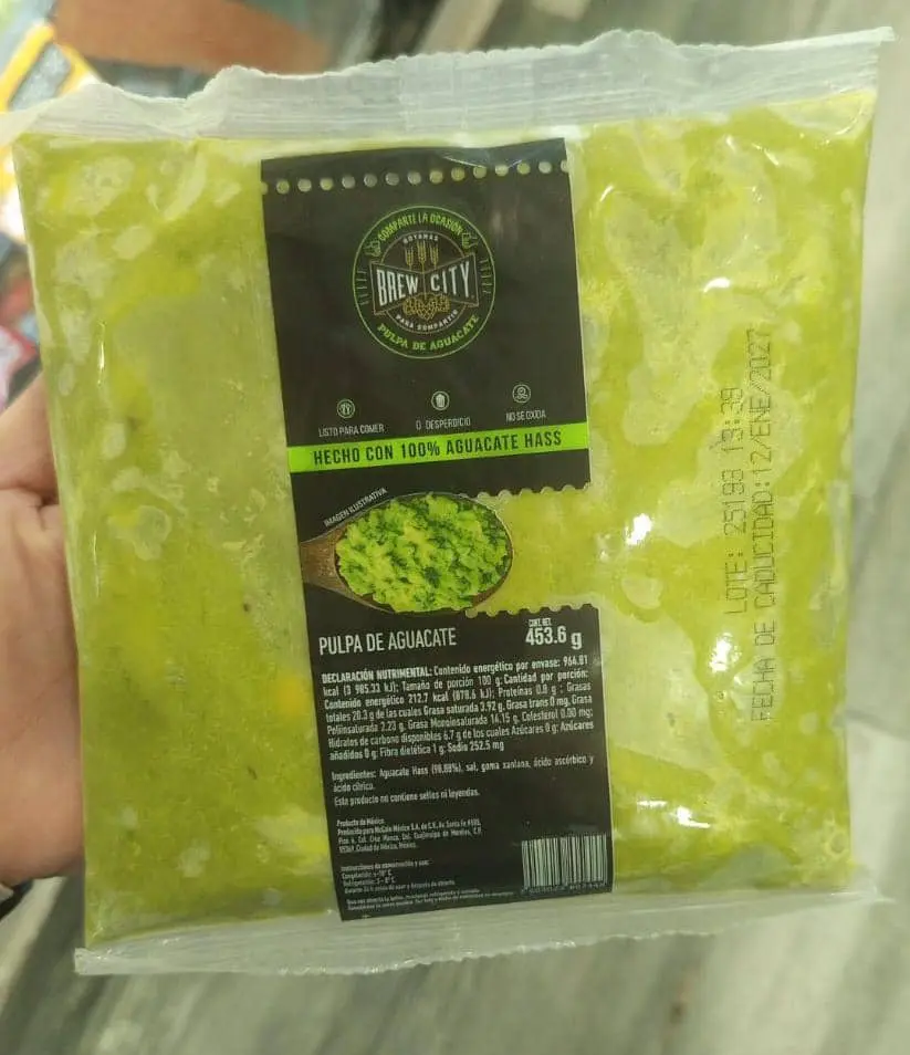Pulpa de aguacate, kilo