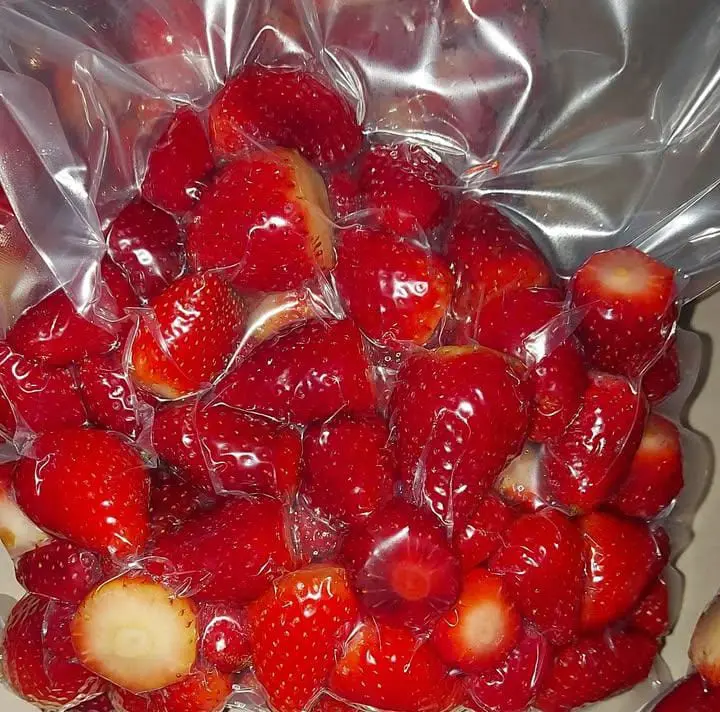 Congelado de fresa natural, kilo