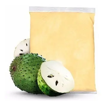 Pulpa de guanábana congelada sin semilla de 2kg, bolsa