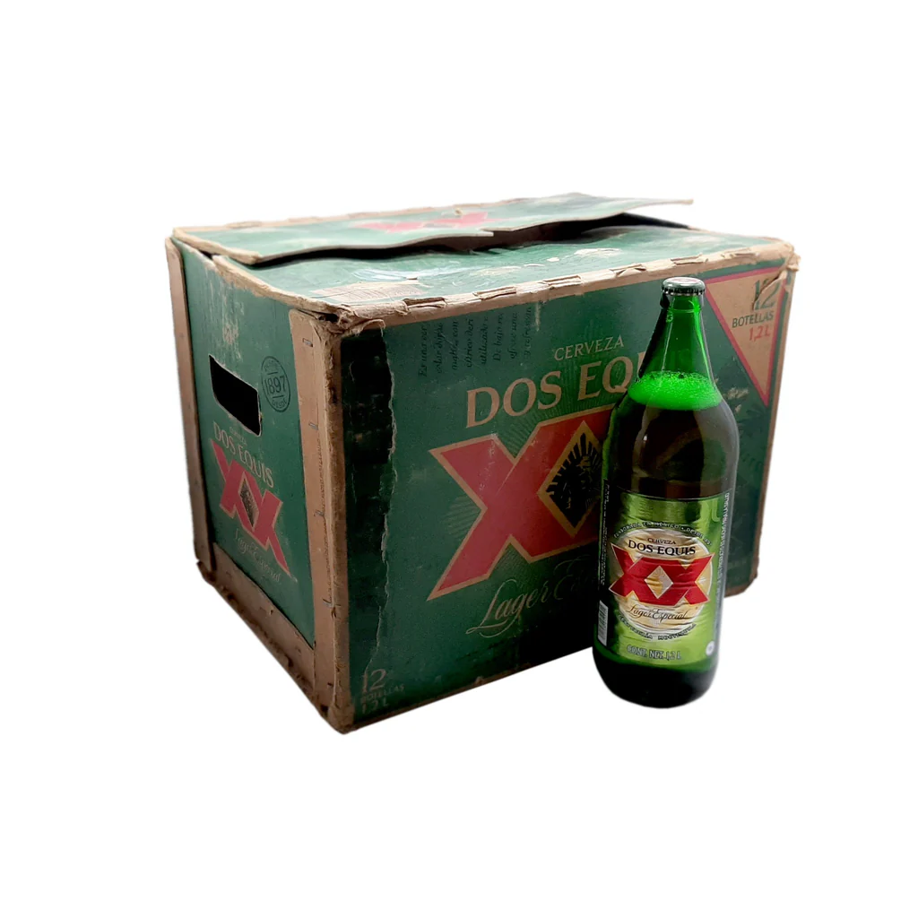 Cerveza caguama de 1.2 litros, xx, carton
