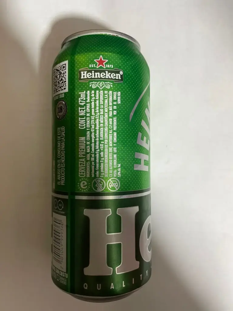 Cerveza premium de 437 ml 24 piezas, heinekeen charola