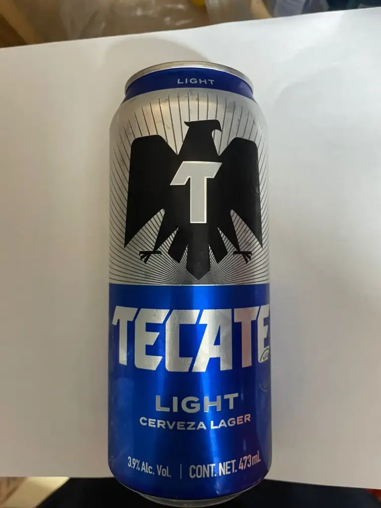 Cerveza lager light 473 ml, tecate , lata