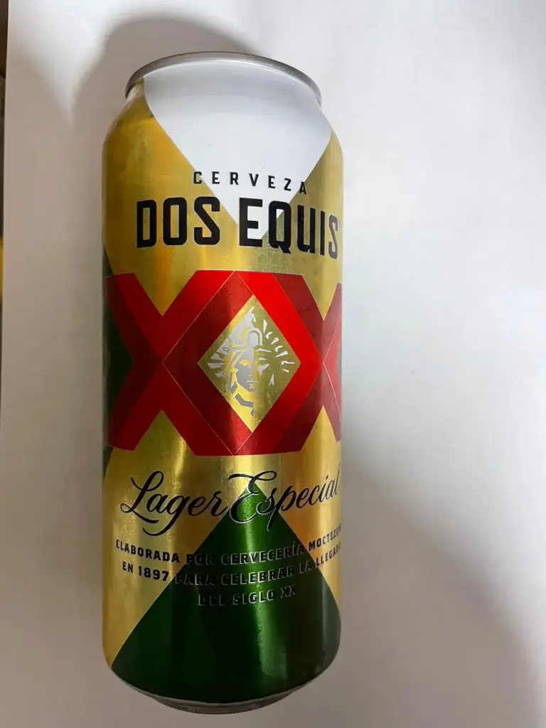Cerveza dos equis de 473 ml, xx lager, lata
