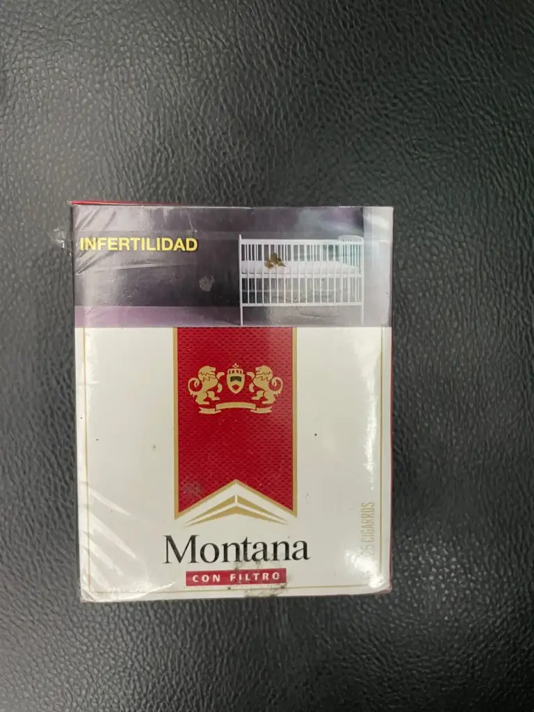Cigarro con filtro de 25 pz, montana, cajetilla
